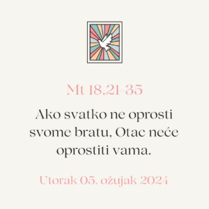 evanđelje dana 05 03