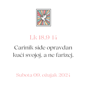 evanđelje dana 09 03