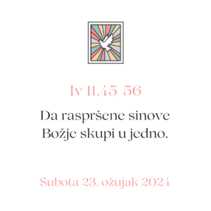 evanđelje dana 23 03