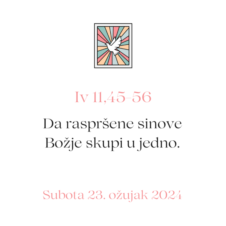 evanđelje dana 23 03