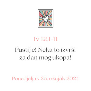 evanđelje dana 25 03