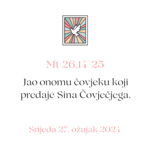 evanđelje dana 27 03