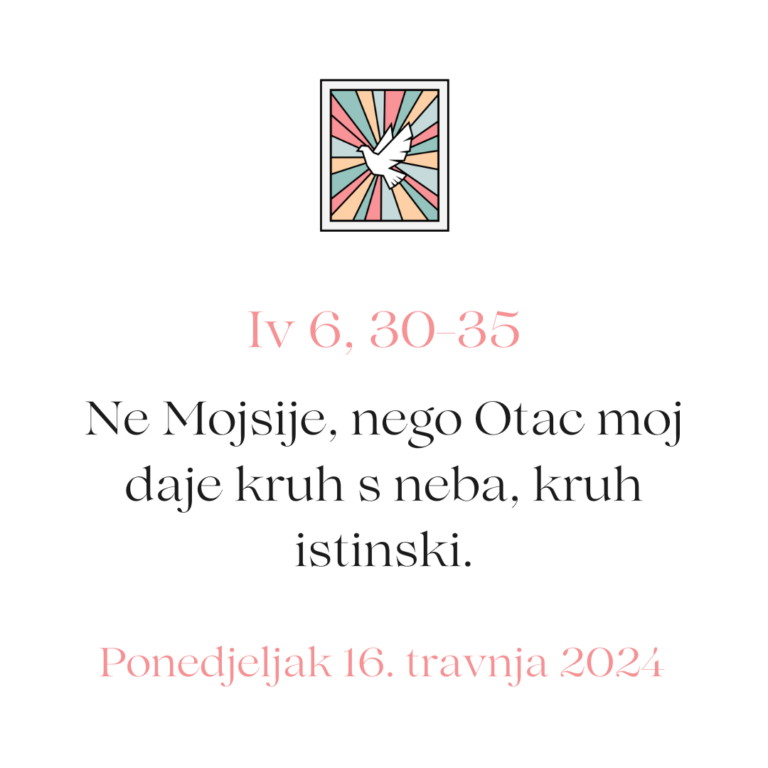 evanđelje dana 16 04