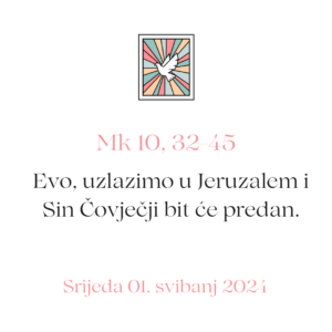 evanđelje dana 01 05