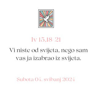 evanđelje dana 04 05
