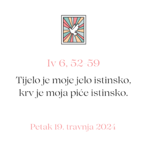 evanđelje dana 19 04