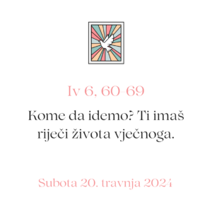 evanđelje dana 20 04