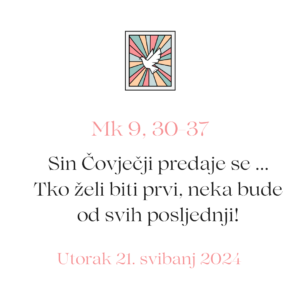 evanđelje dana 21 05